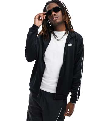 Shop Nike Club Nsw Full Zip Jacket In Black