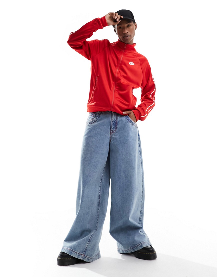 Shop Nike Club Nsw Full Zip Jacket In Red