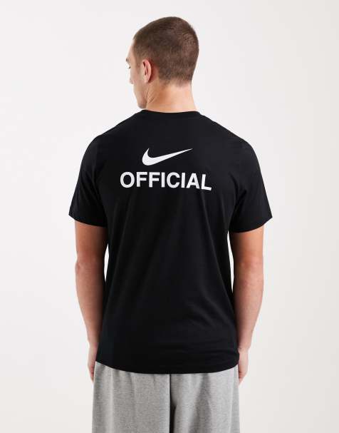 Nike Club Official back print t-shirt in black