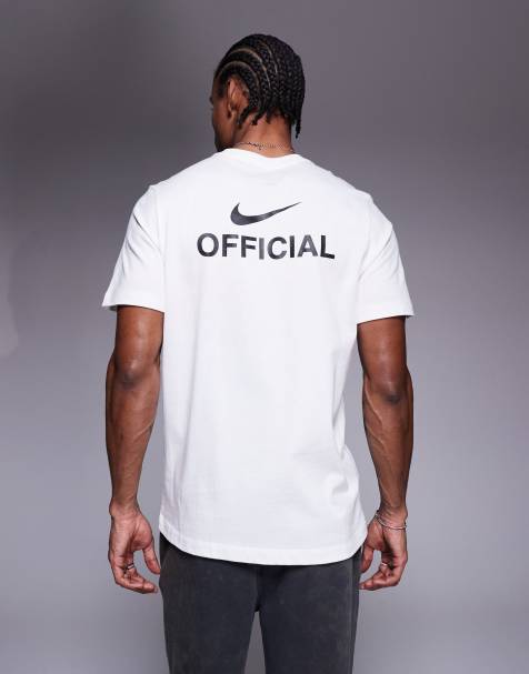 Nike Club Official back print t-shirt in white