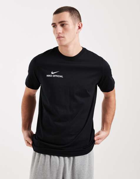 Nike - Club Official - Sort T-shirt med print på ryggen - view 1