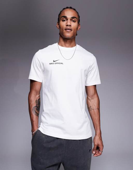 Nike - Club Officiali - T-shirt bianca con stampa sul retro, 3 di 5