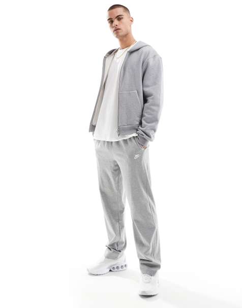 Nike Club open hem joggers in grey - view 1