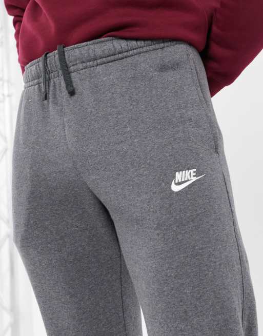 Nike Club Open Hem Sweatpants in Grey for Men