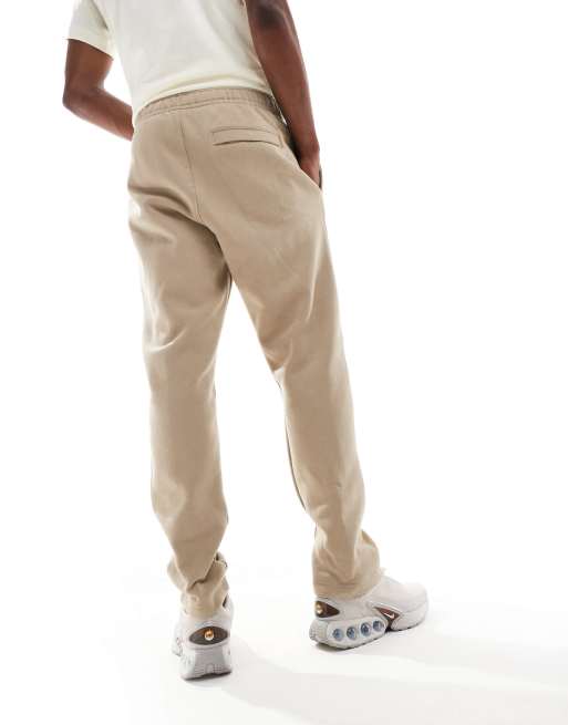 Nike Club open hem sweatpants in khaki