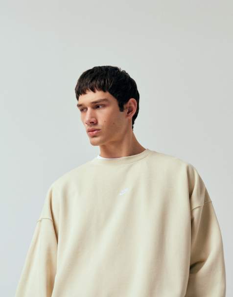 Nike - Club - Oversized beige sweatshirt i frotté - view 1