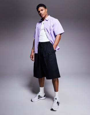 Nike Club oversized shorts in black