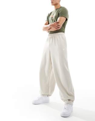 Club oversized sweatpants in beige-Neutral