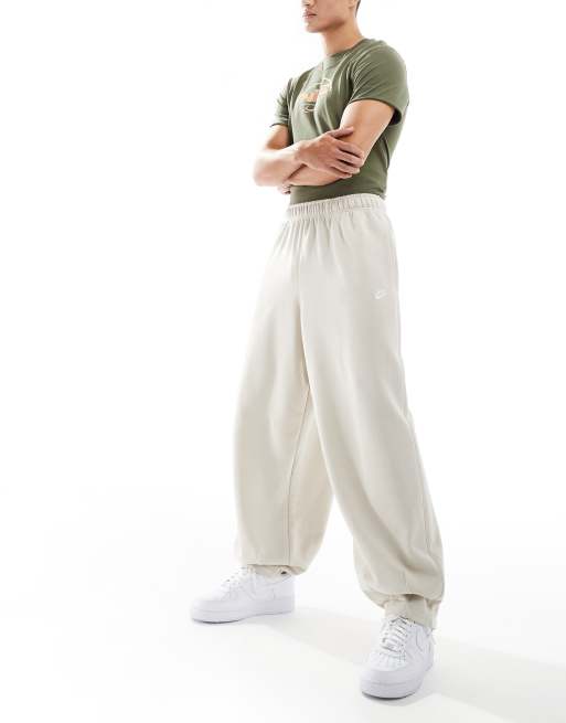 Nike Club oversized sweatpants in beige