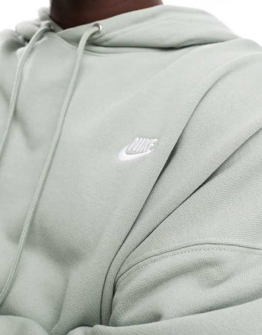 Nike - Club - Oversizedhættetrøje i olivengrøn, french terry, 3 af 4