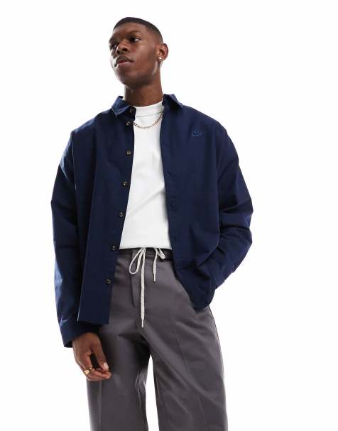 Nike Club oxford shirt in navy - view 1