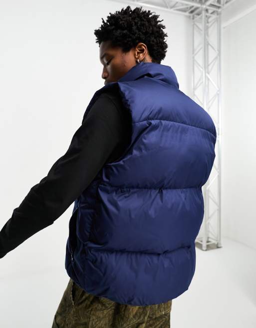Nike Club padded gilet in dark blue | ASOS