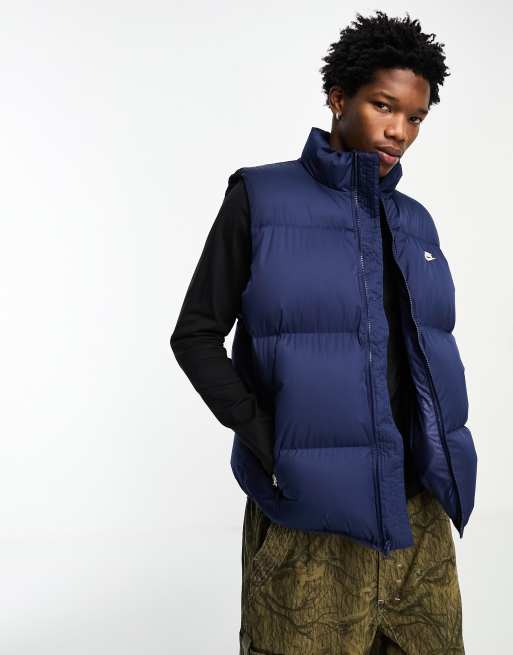 Nike Club padded gilet in dark blue | ASOS