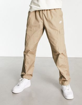 Nike Club woven cargo trousers in stone - ASOS Price Checker