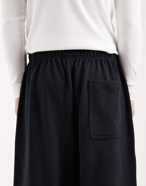 Nike - Club - Pantaloncini felpati oversize in spugna neri, 5 di 5
