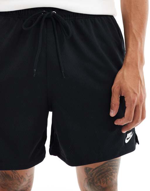 Nike Club - Pantaloncini neri in rete, 4 di 5