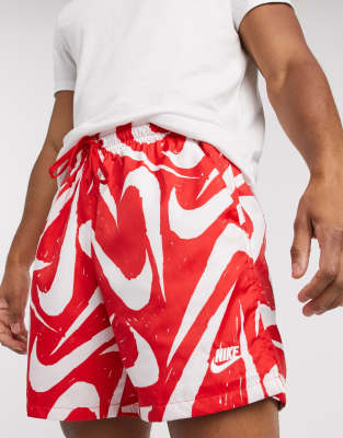 pantaloncini rossi nike