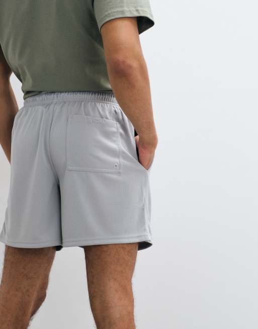 Nike - Club - Pantalones cortos gris claro de malla, 2 de 5