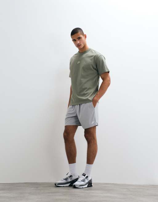 Nike - Club - Pantalones cortos gris claro de malla, 5 de 5