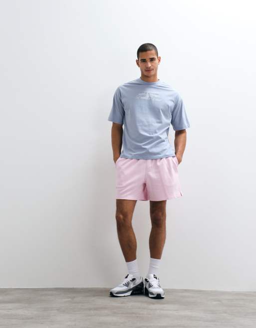 Nike - Club - Pantalones cortos rosas de felpa rizada , 4 de 5