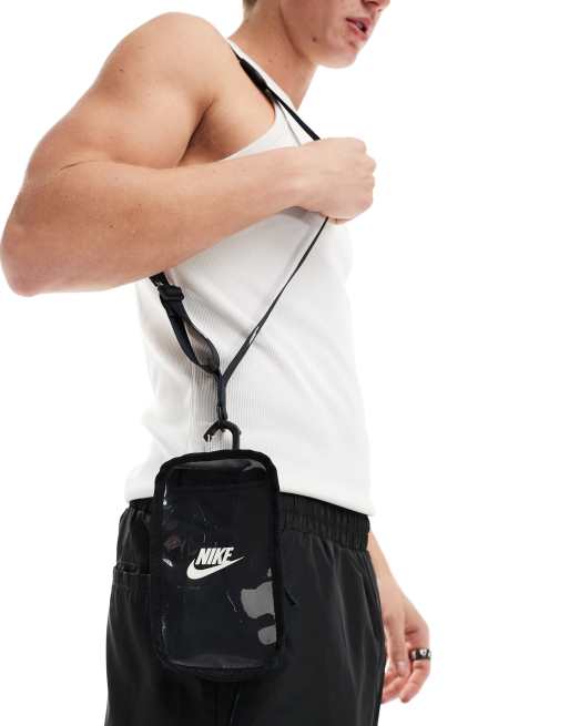 Nike Club phone pouch crossbody bag in black ASOS