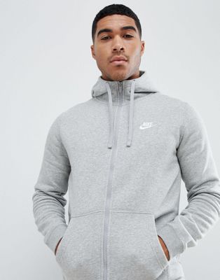 Nike Club plus hoodie in gray | ASOS