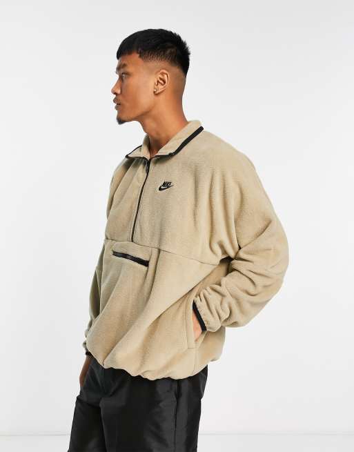 Khaki nike half outlet zip