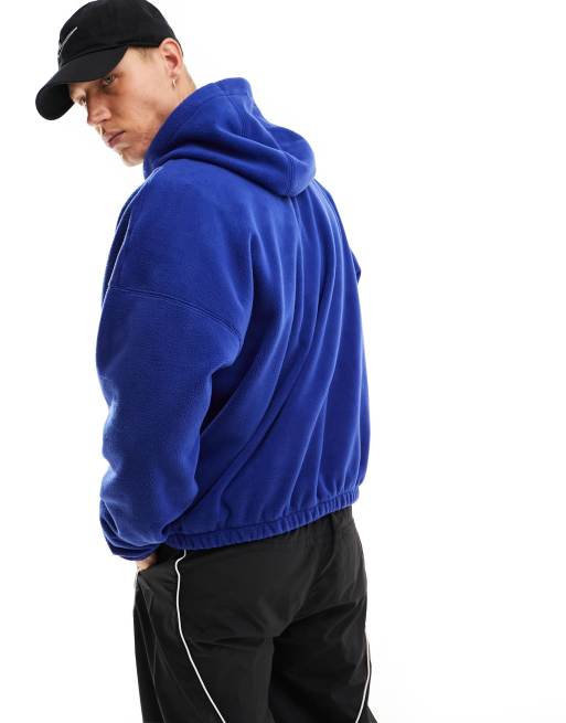 Nike Club Polar fleece hoodie in blue