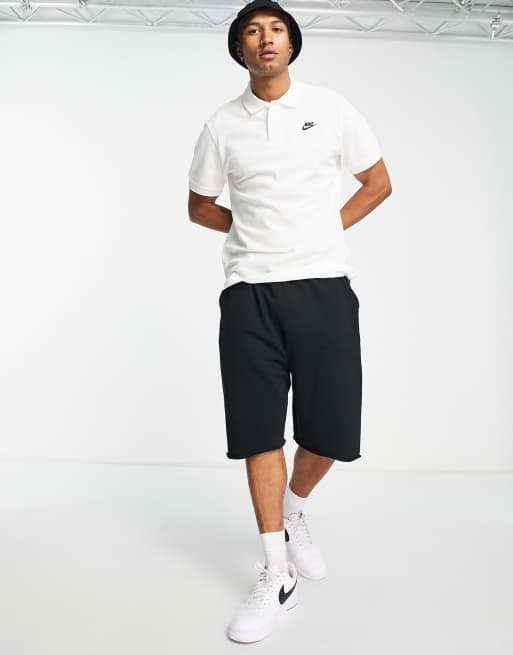 Polo nike bianca sale