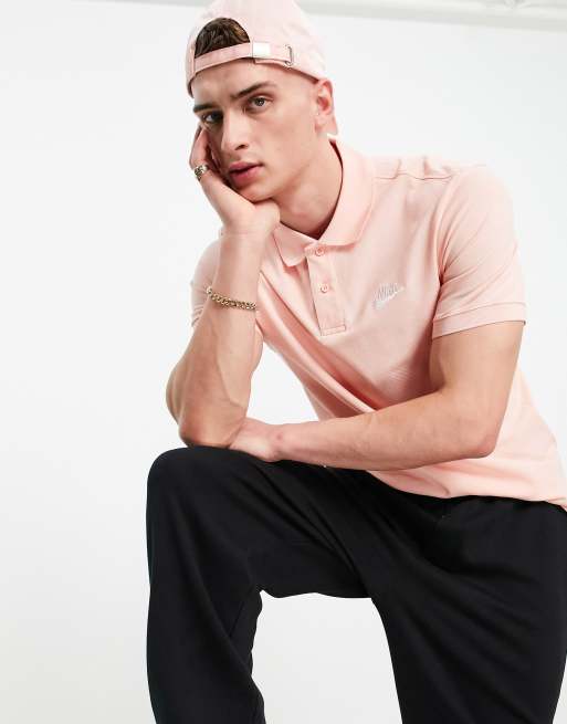 Nike - Club - Polo en piqué - Orange cendré