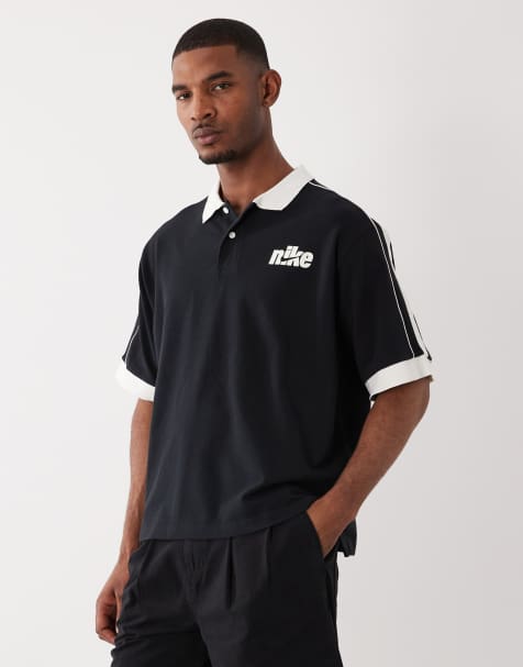 Nike Club polo soccer T-shirt in black - view 1