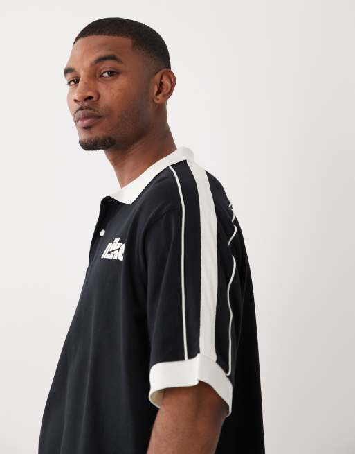 Nike Club polo soccer T-shirt in black , 4 of 5