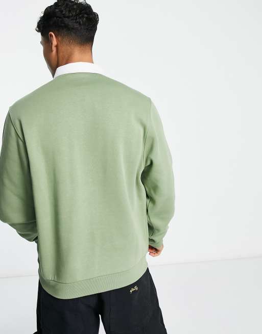 Nike - Club - Polotop met lange mouwen in groen, 4 van 4