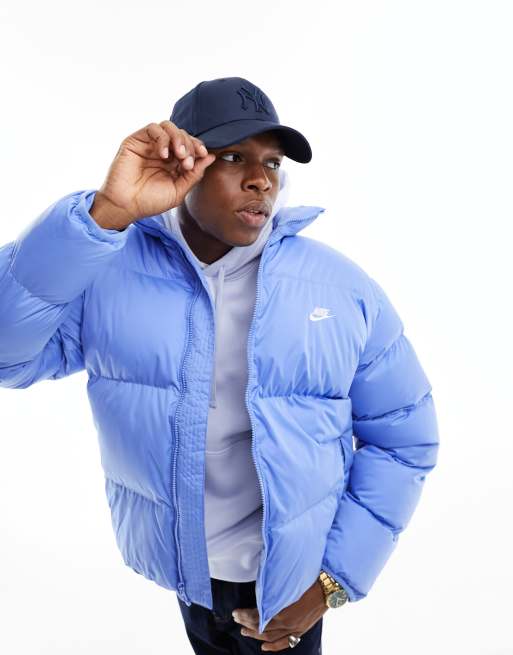 Nike Club puffer coat in blue