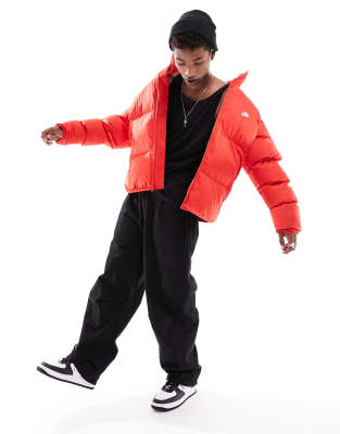 Shop Nike Club Puffer Coat In Red