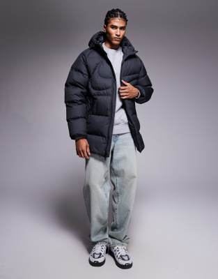 Nike Club Puffer Jacket In Black