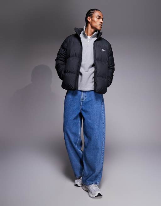 Nike Club puffer jacket in black, 2 of 5