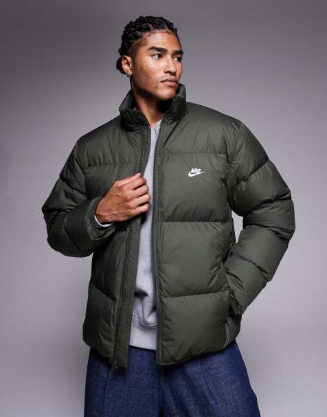 Nike Club puffer jacket in dark green - view 1
