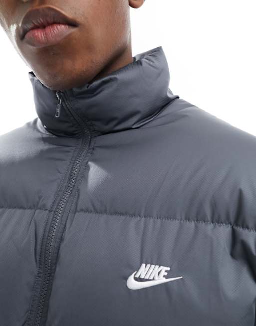 Grey nike padded jacket hotsell