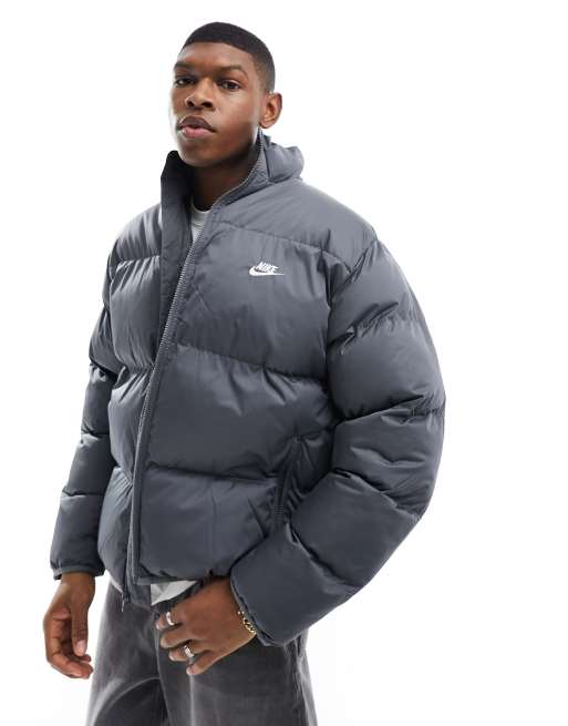 Nike grey shop puffer jacket