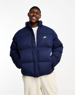 Nike Club Puffer jacket in navy - ASOS Price Checker
