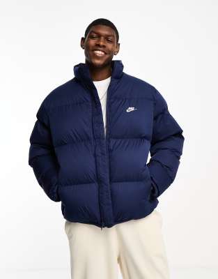 Nike Club Puffer jacket in navy