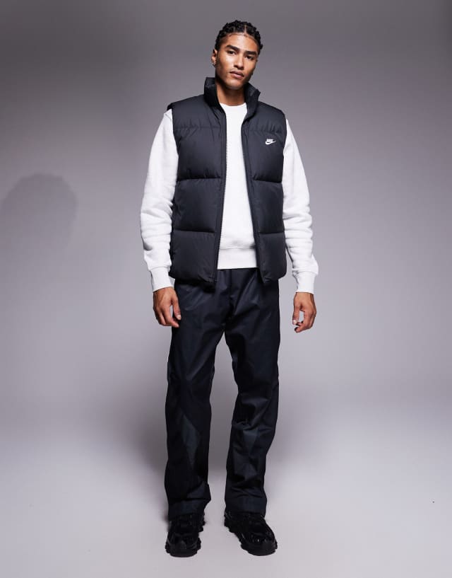 Nike Club puffer vest in black | ASOS