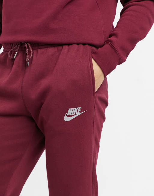 Maroon nike jogging clearance suit