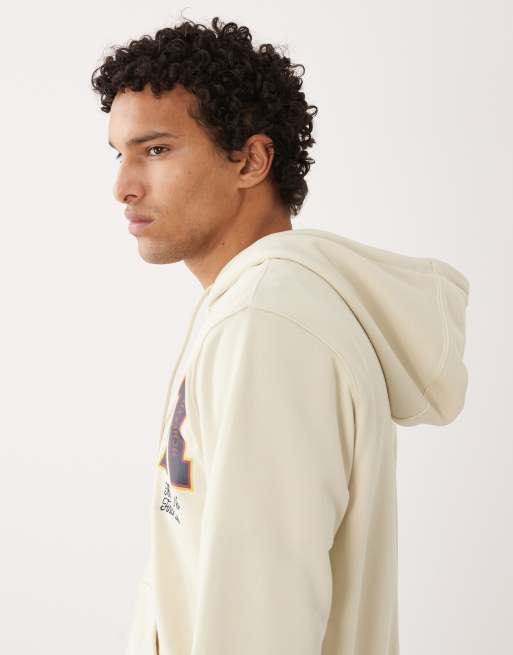 Nike Club Reissue full zip hoodie in beige, 3 of 5