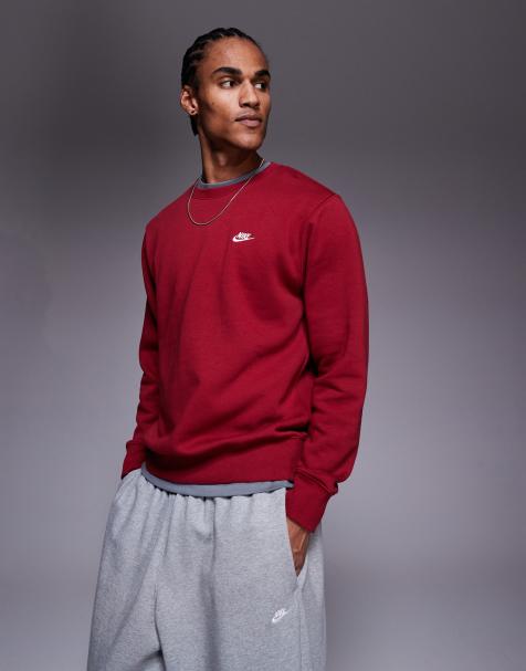 Nike – Club – Röd sweatshirt - view 1
