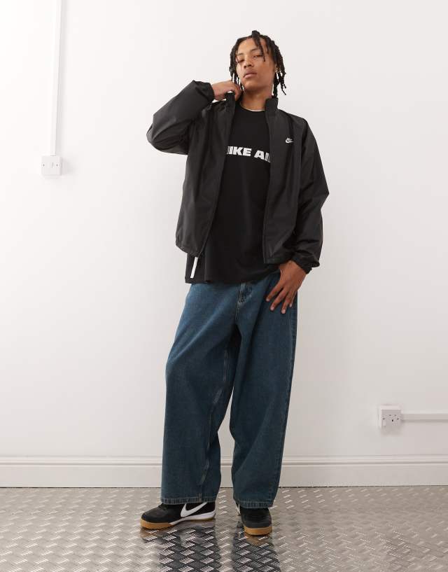 Nike Club Roscoe full zip jacket in black | ASOS