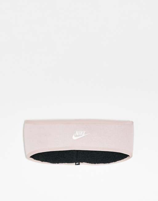 Nike Club – Różowa polarowa opaska na głowę
