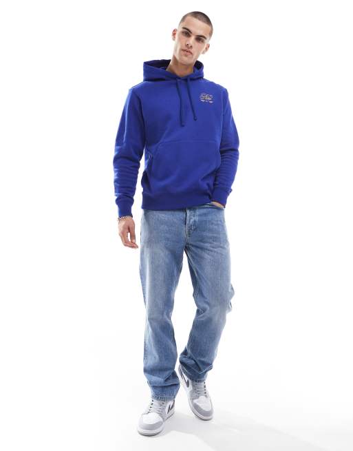 Nike – Club – Schicker Kapuzenpullover in Dunkelblau, 4 von 4