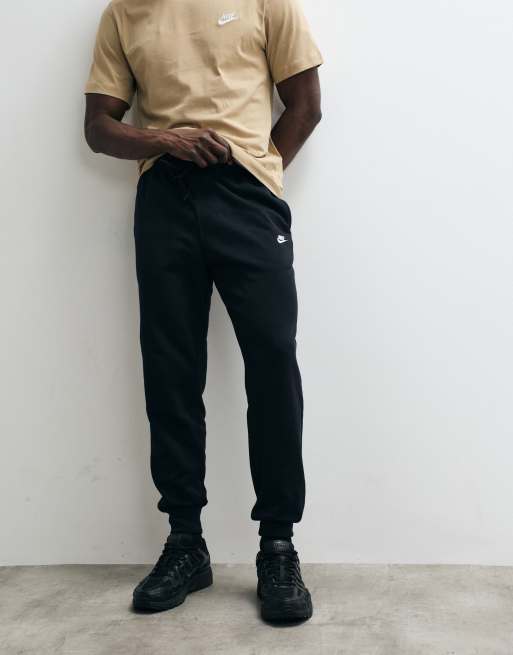 Nike Club – Schwarze Frottee-Jogginghose mit Bündchen, 2 von 5